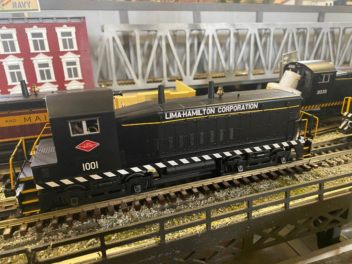 MTH 30-20940-1 - SW-9 Switcher Diesel Engine "Lima-Hamilton Corporation" #1001 w/ PS3 - Custom Run for Stockyard Express