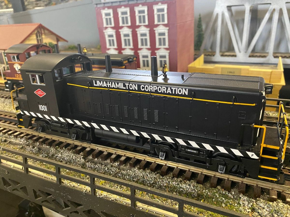 MTH 30-20940-1 - SW-9 Switcher Diesel Engine "Lima-Hamilton Corporation" #1001 w/ PS3 - Custom Run for Stockyard Express