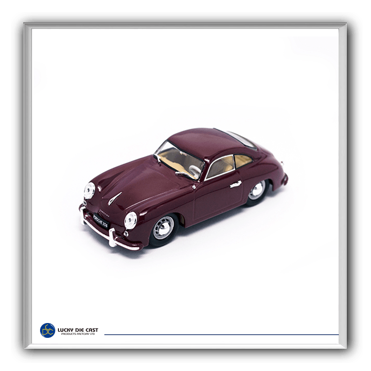 Lucky Die Cast 43218 - 1952 Porsche 356 (Burgundy) 1/43 Diecast Car 