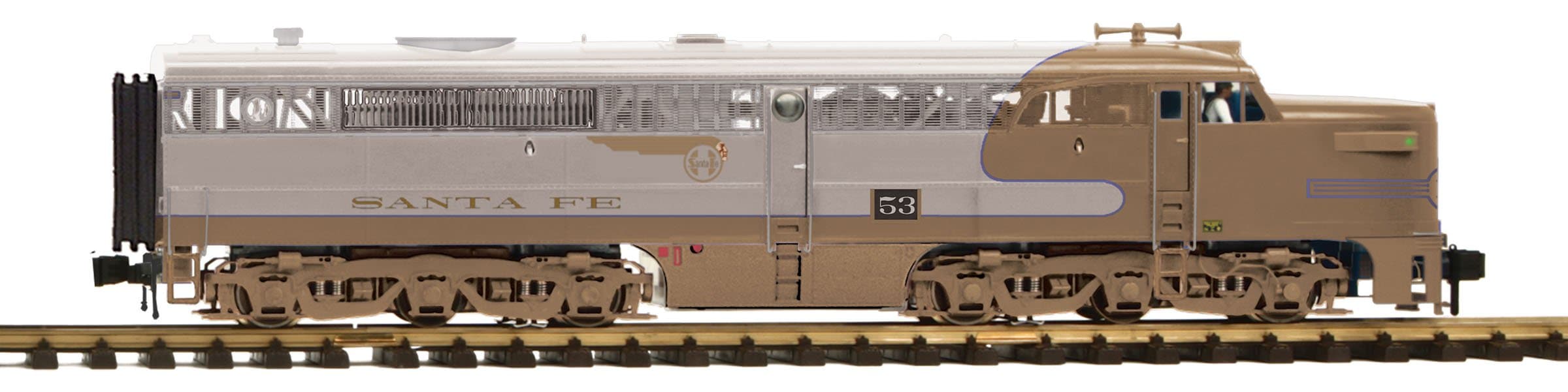 MTH 70-2143-1 - Alco PA A-Unit Diesel "Santa Fe" w/ PS3