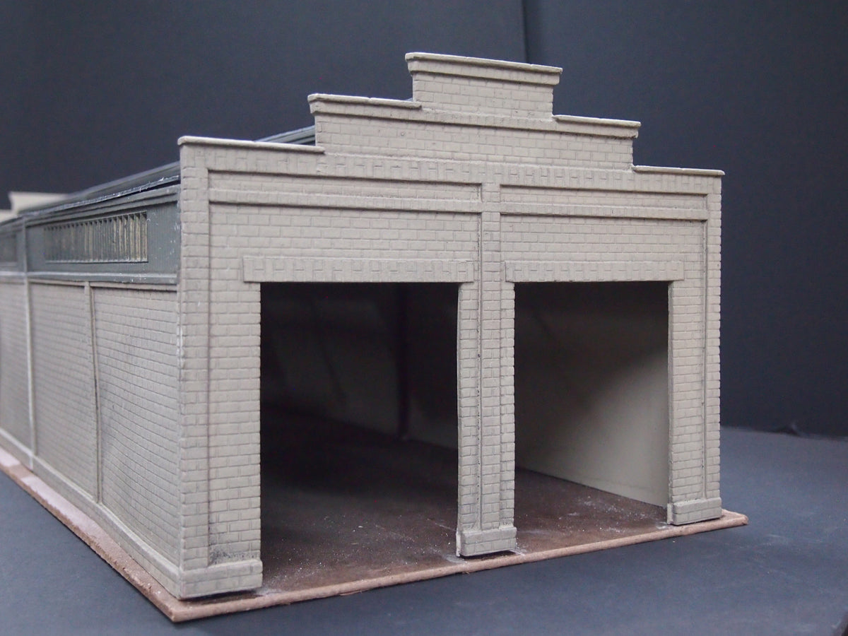Korber Models #306 - O Scale - 2 Stall Diesel Shed Kit - MrMuffin'sTrains