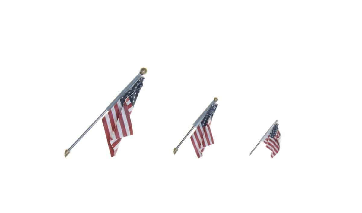 Woodland Scenics JP5953-JP5955 - US Flag - Wall Mount