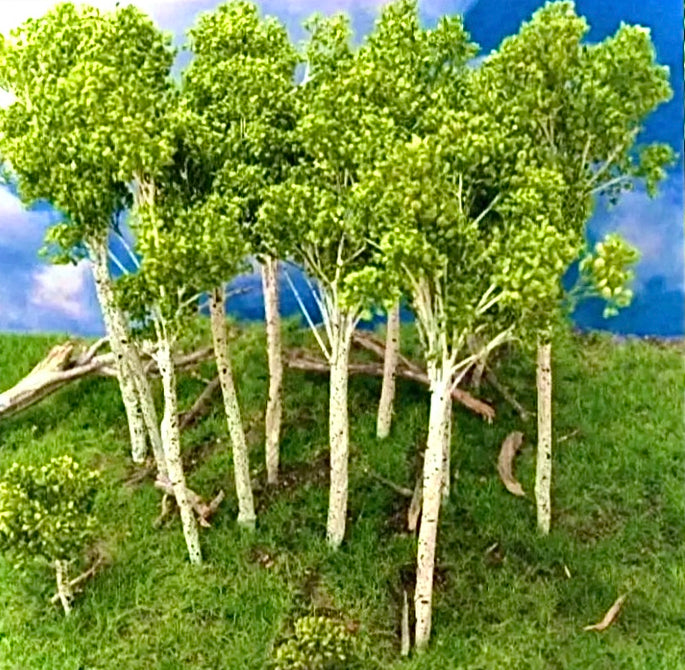 Grand Central Scenery T14 - 2"-3" Small Aspen Trees (7-Pack)