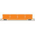 Atlas HO 20006042 - 85’ Trash Flat Car With MSW Containers - East Coast Carbon (DSEX) 7236 (Orange/ White)