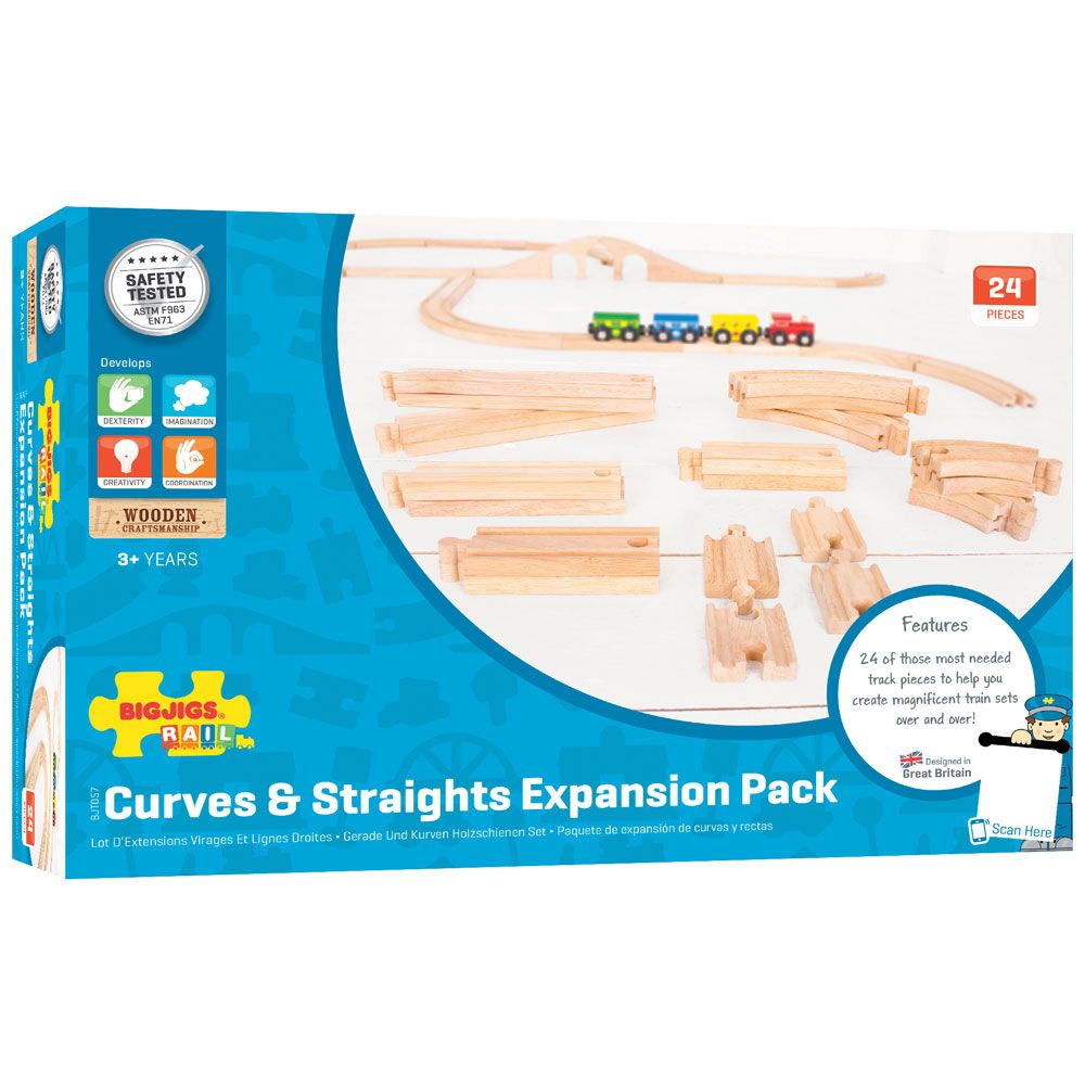 BigJigs BJT057 - Curves & Straights Expansion Pack