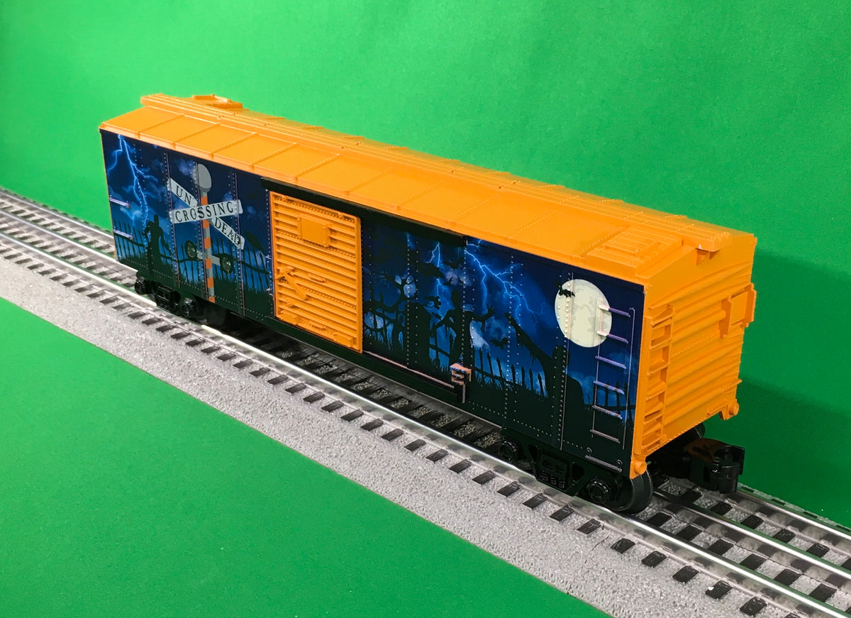 MTH 30-71108 - RailKing - Box Car "Halloween" #2022 w/ Blinking LEDs - MrMuffin'sTrains