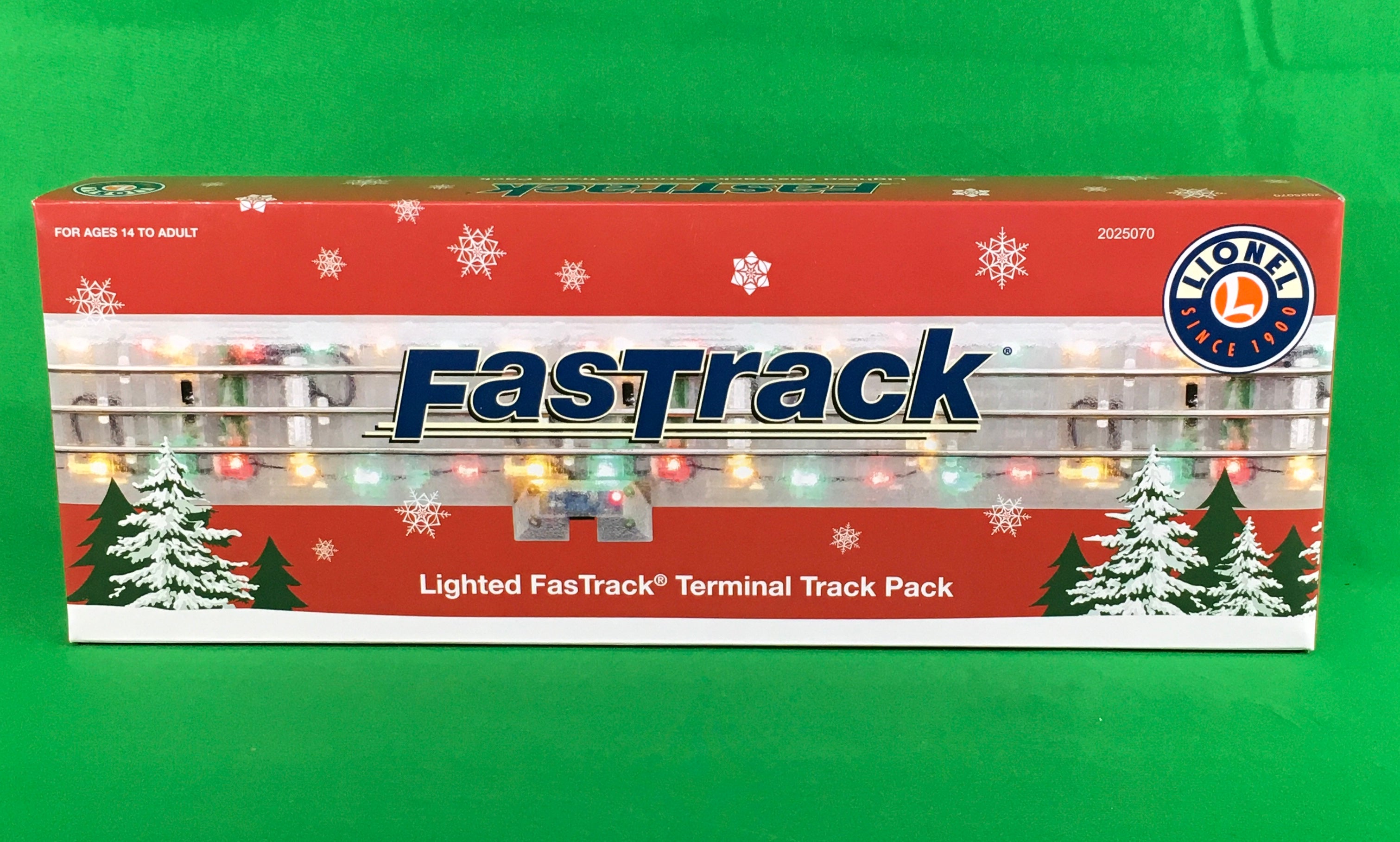 Lionel 2025070 - FasTrack - Lighted - 10" Straight & Terminal Track Set