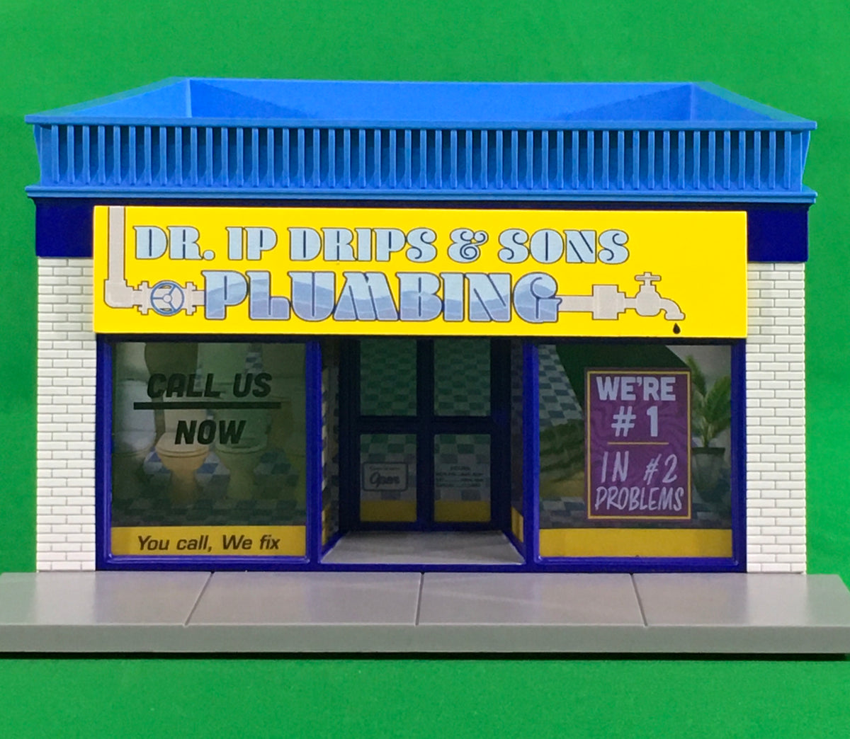 Lionel 2129140 - Building Store "Dr. IP Drips & Sons Plumbing" - MrMuffin'sTrains