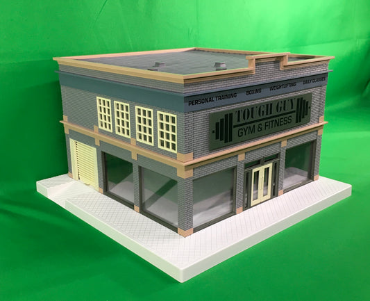 Lionel 2229060 - Plug-Expand-Play "Tough Guy Gym & Fitness" Building - MrMuffin'sTrains