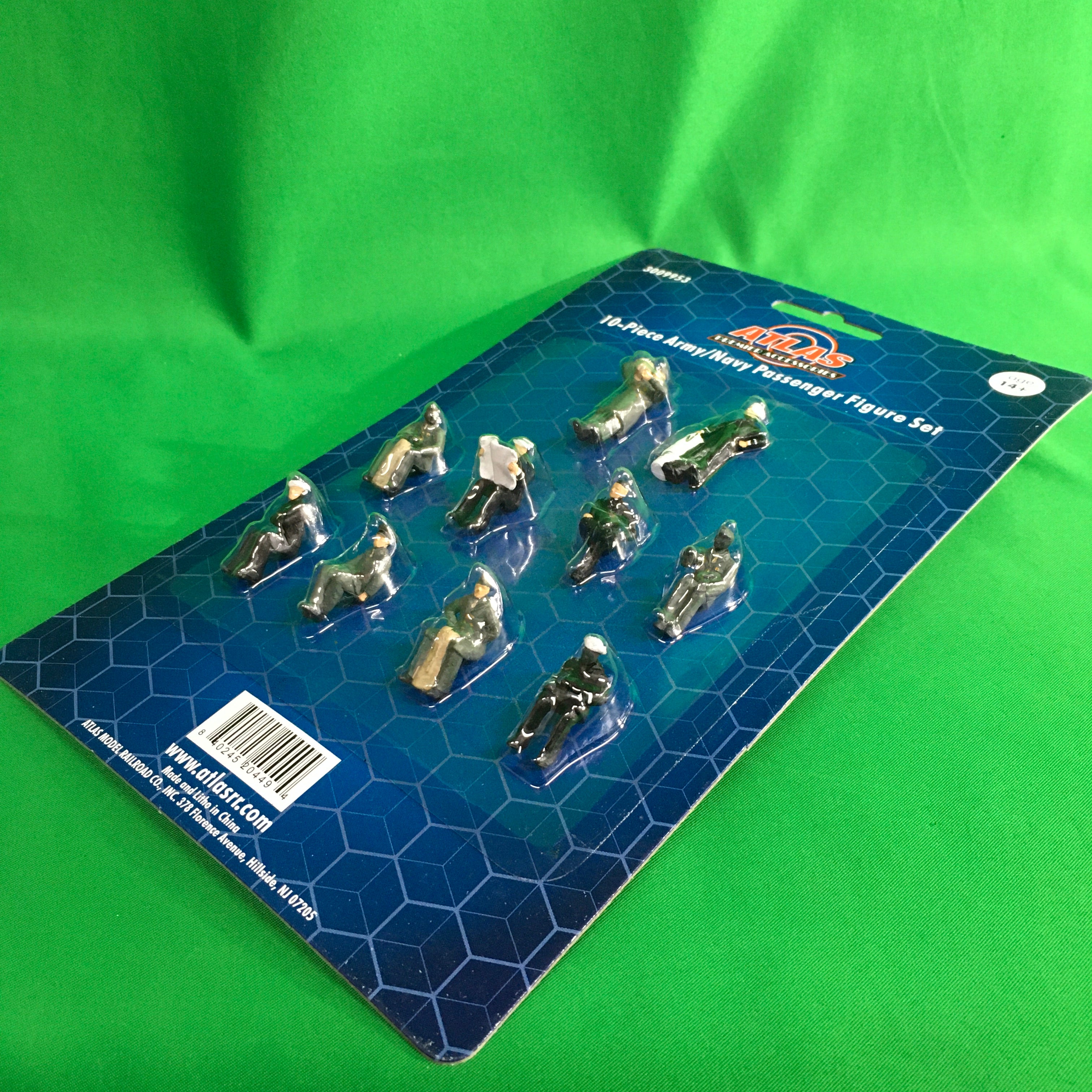 Atlas O 3009953 - Heavyweight U.S. Army/Navy Passenger Figure Set #4 (10-Pack)
