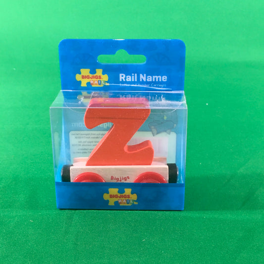 BigJigs BR126 - Rail Name Letter Z (Colors Vary) - MrMuffin'sTrains