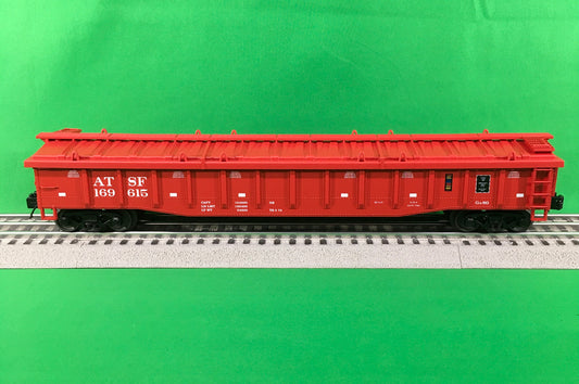 MTH 20-95537 - Premier - Gondola Car "Santa Fe" w/ Cover - MrMuffin'sTrains