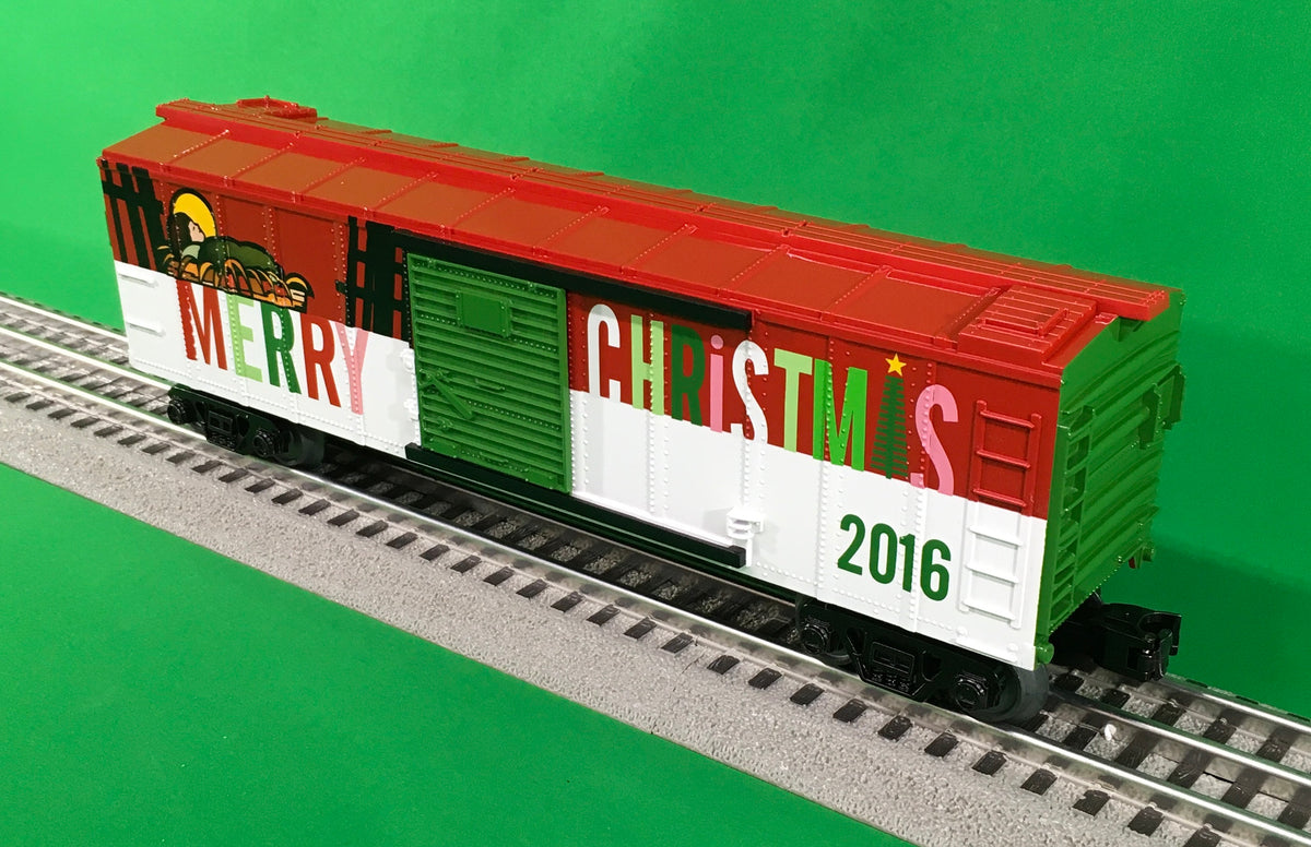MTH 30-74843 - RailKing - Box Car "Christmas" #2016 - MrMuffin'sTrains