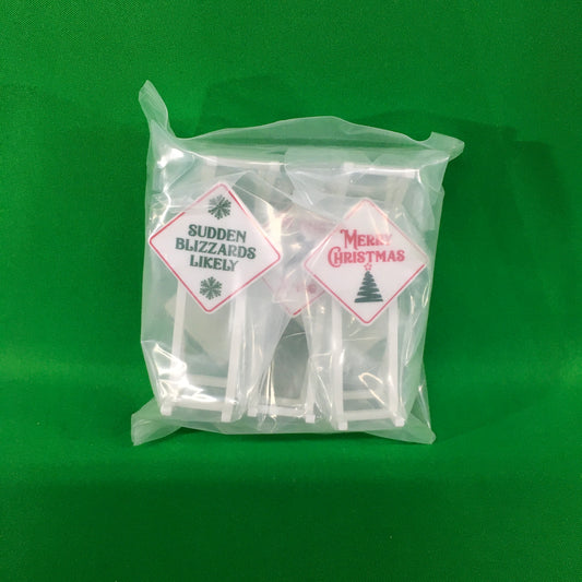 Lionel 2030260 - Christmas Signs (5-Pack) - MrMuffin'sTrains