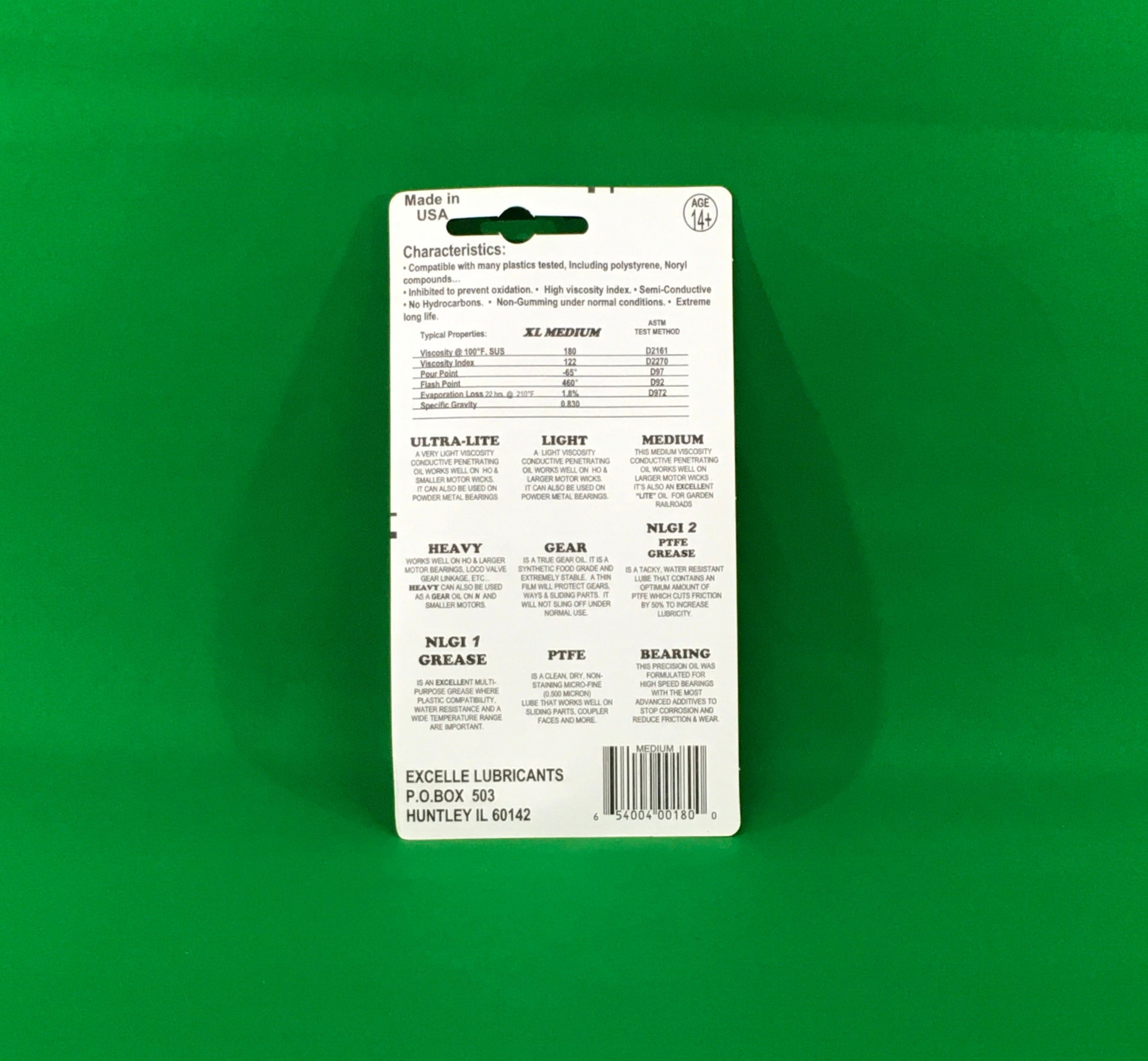 Excelle Lubricants - Medium Oil - 15 ml