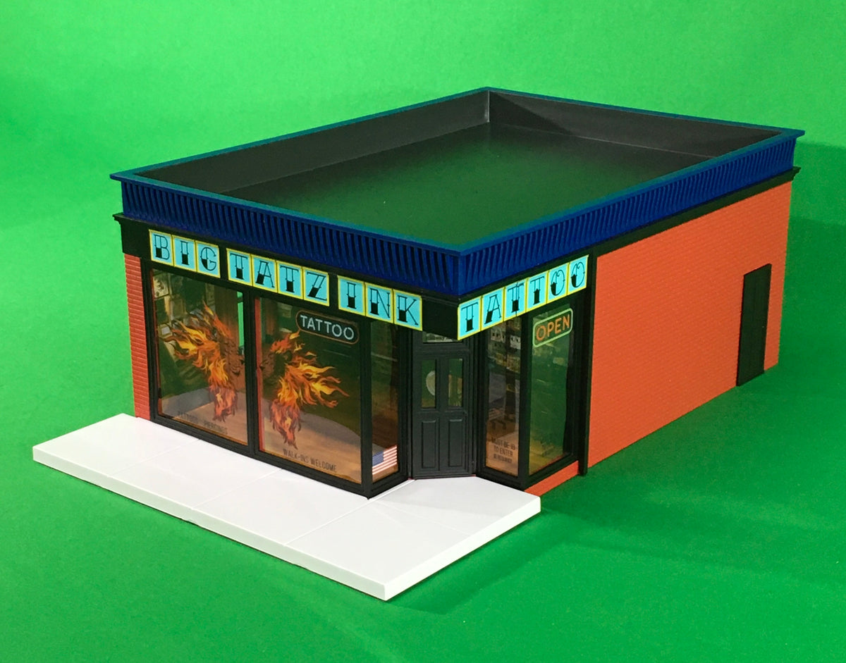 Lionel 2129010 - Building Store "Big Tatz Ink" - MrMuffin'sTrains