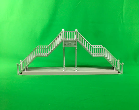 Atlas O 66918-3 - Double Track Pedestrian Crosswalk (Silver) - MrMuffin'sTrains