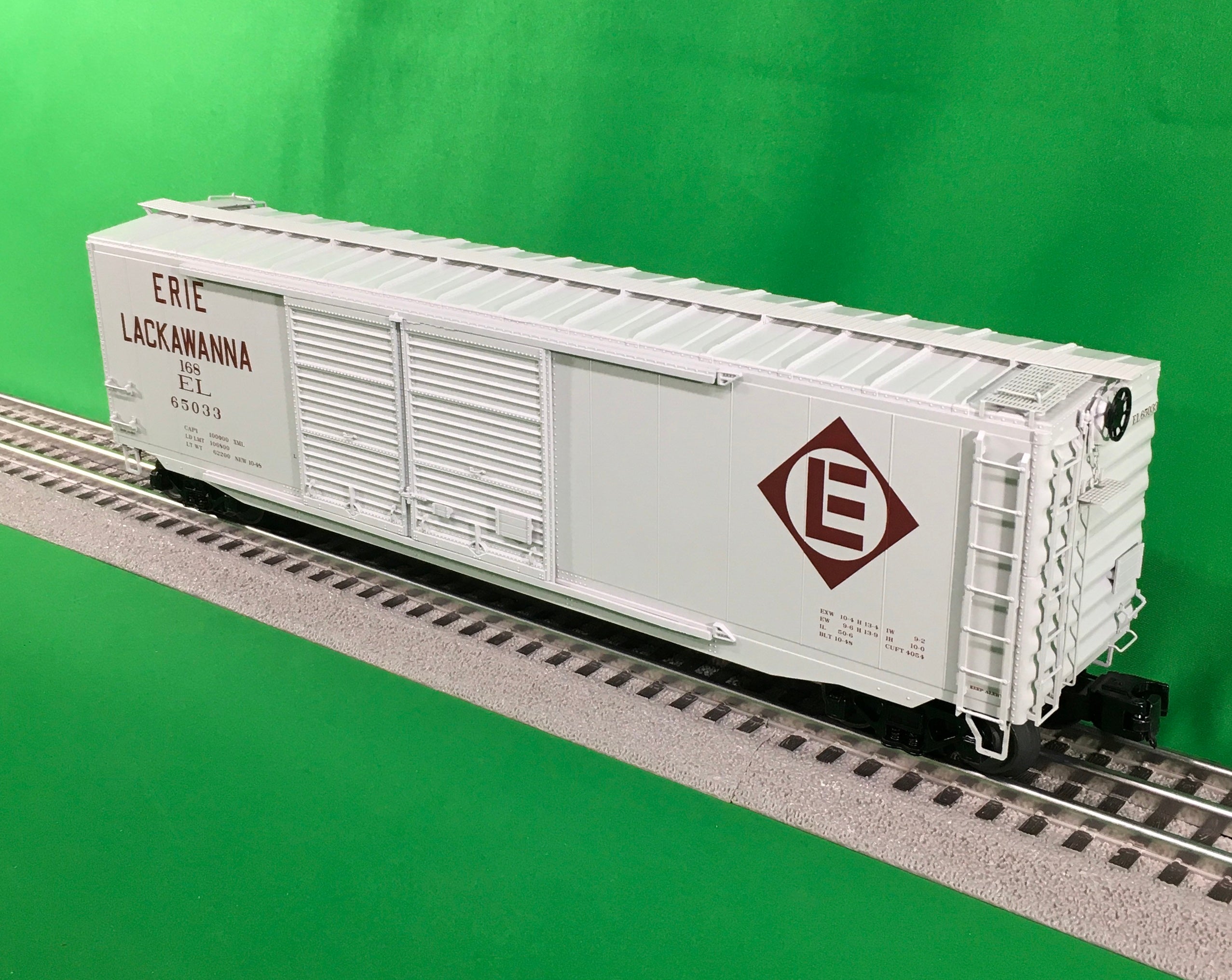 MTH 20-99308 - 50' PS-1 Double Door Box Car "Erie Lackawanna" #65033 - Custom Run for MrMuffin'sTrains