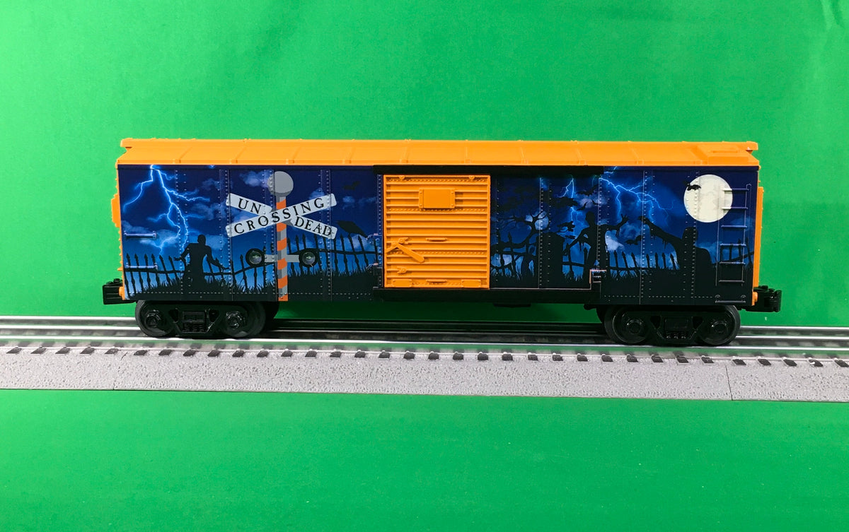 MTH 30-71108 - RailKing - Box Car "Halloween" #2022 w/ Blinking LEDs - MrMuffin'sTrains