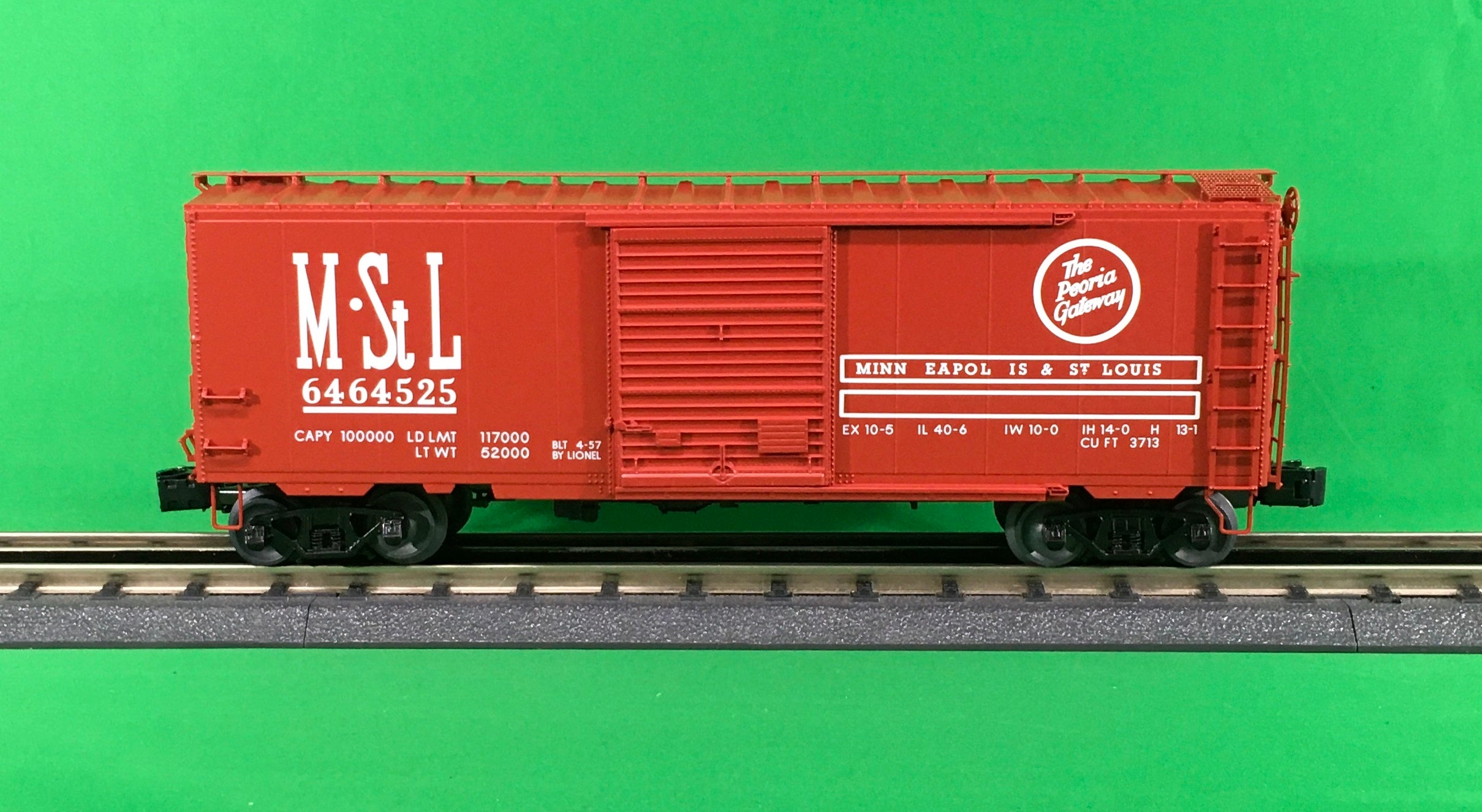 Lionel 6-27286 - Postwar Scale 6464 Boxcar "M. St Louis / Rock Island" Set #2 (2-Car)