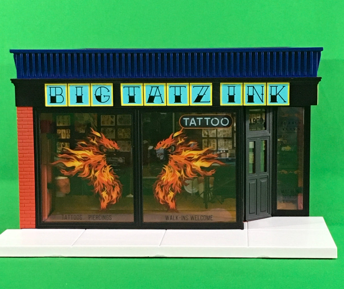 Lionel 2129010 - Building Store "Big Tatz Ink" - MrMuffin'sTrains