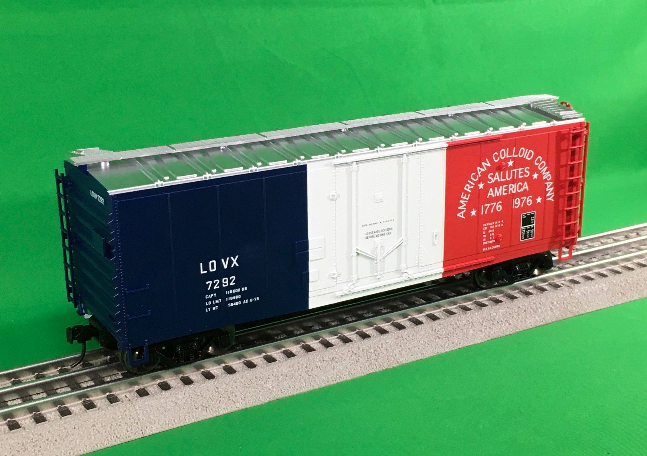 Atlas O 2002351 - Trainman - 40' Plug Door Boxcar "American Colloid" (2-Rail)