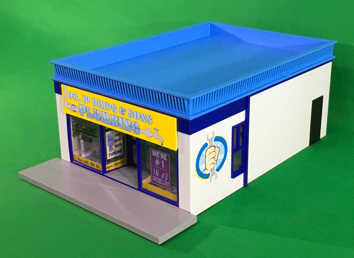 Lionel 2129140 - Building Store "Dr. IP Drips & Sons Plumbing" - MrMuffin'sTrains