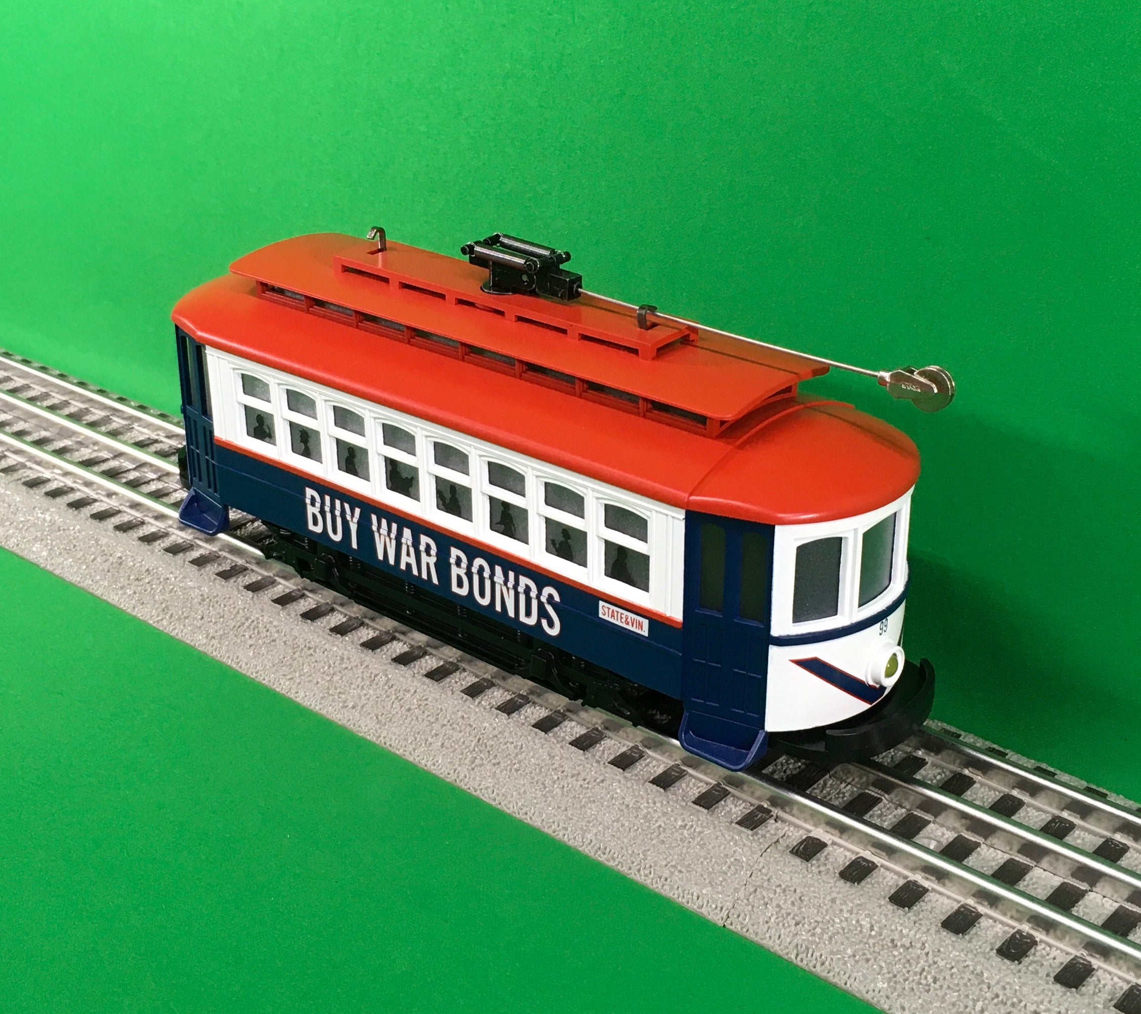 MTH 30-5217 - Bump-n-Go Trolley "Buy War Bonds"