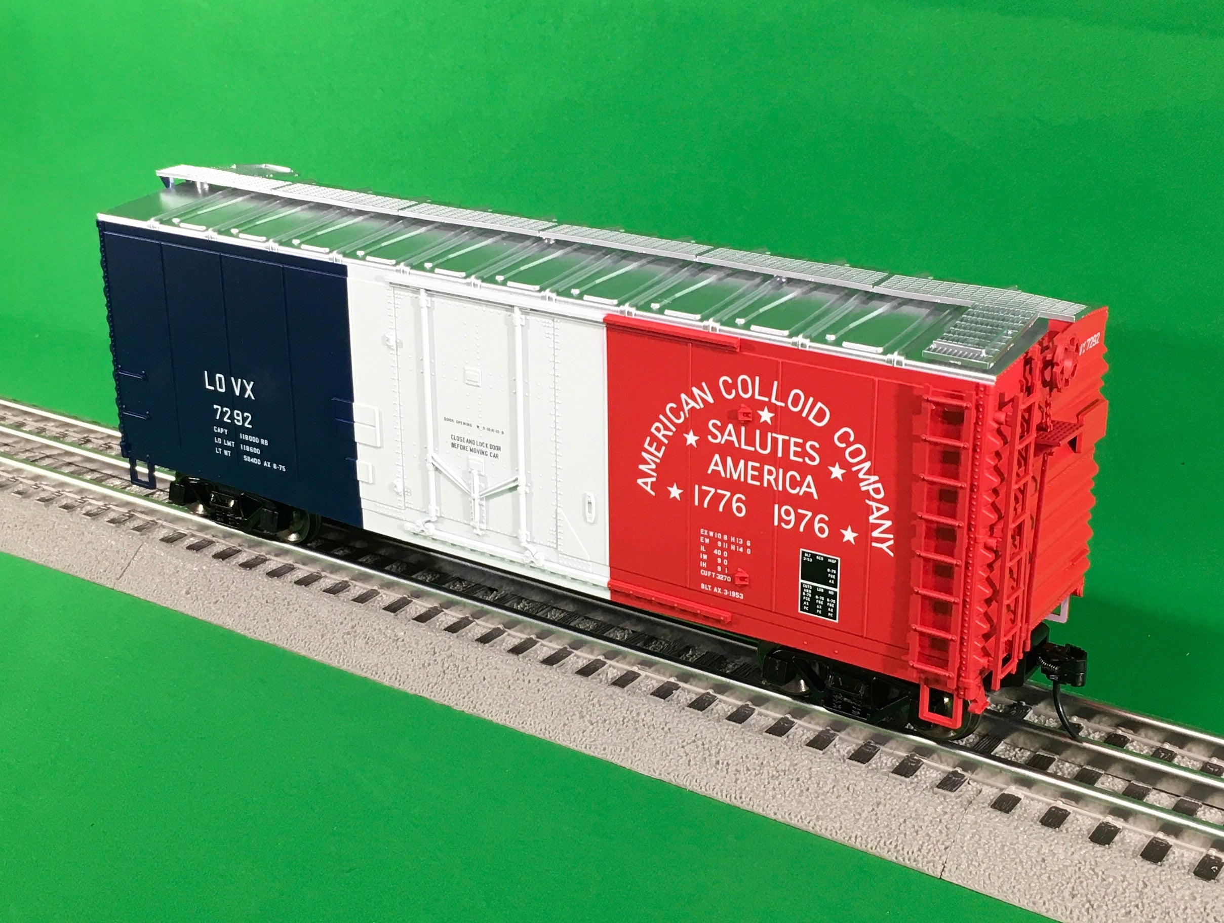 Atlas O 2002351 - Trainman - 40' Plug Door Boxcar "American Colloid" (2-Rail)