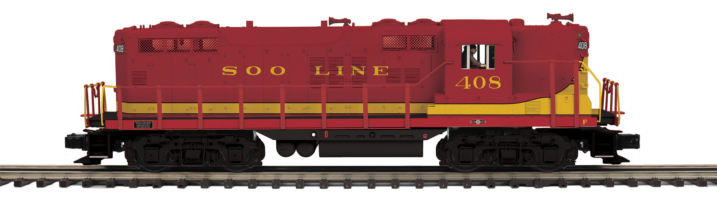 MTH 20-21628-1 - GP-9 Diesel Engine "SOO Line" #408 w/ PS3 - Custom Run for MrMuffin'sTrains