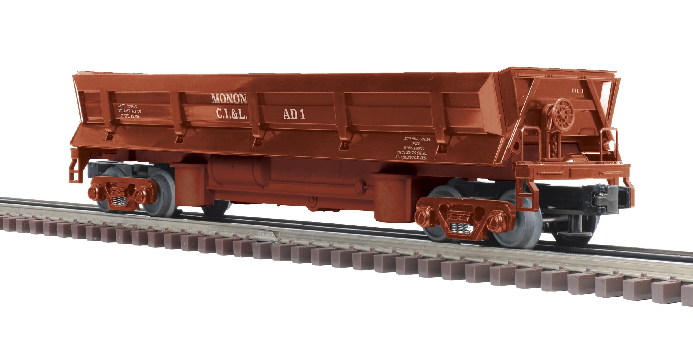 Atlas O 3009968S - Premier - Operating Dump Car "Monon" - Custom Run for MrMuffin'sTrains