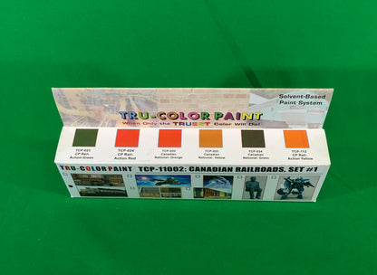 Tru-Color Paint - TCP-11002 - Canadian Railroads Set #1 (Solvent-Based Paint) - MrMuffin'sTrains