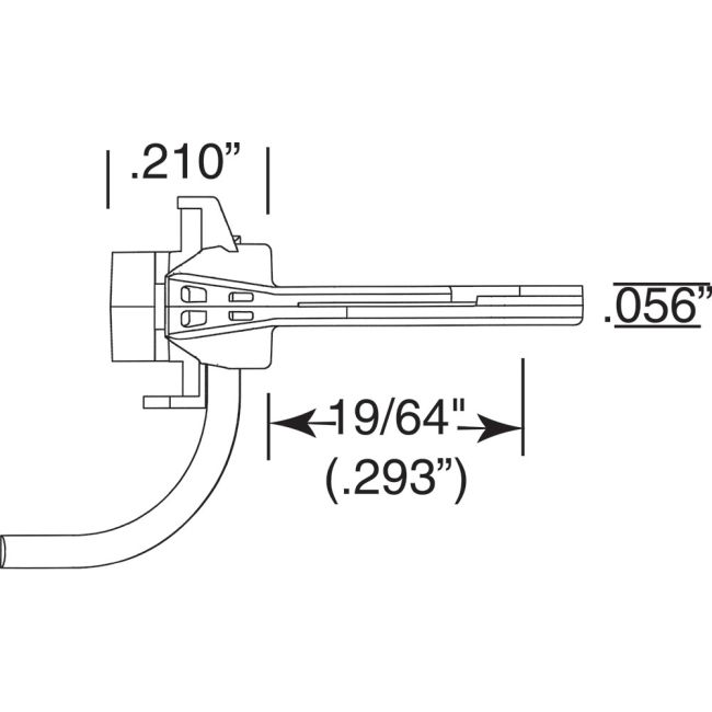 Kadee HO 119 - Whisker Shelf Coupler, 19/64 Center (2 Pair)