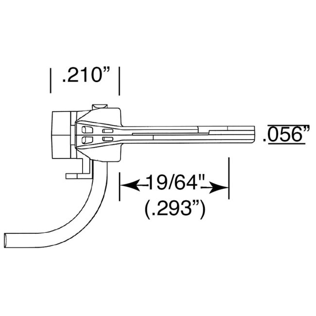 Kadee HO 120 - SBE Bottom Shelf Whisker® Metal Couplers - Medium Centerset Shank