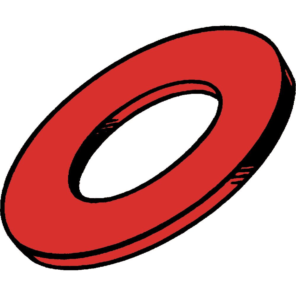 Kadee HO 208 - Red Insulating Fiber Washers .015in Thick