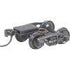 Kadee HO 502 - Bettendorf 50-ton Trucks with Ready-to-Mount Couplers, 33" Smooth Back Wheels - Metal Fully Sprung