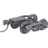 Kadee HO 502 - Bettendorf 50-ton Trucks with Ready-to-Mount Couplers, 33" Smooth Back Wheels - Metal Fully Sprung