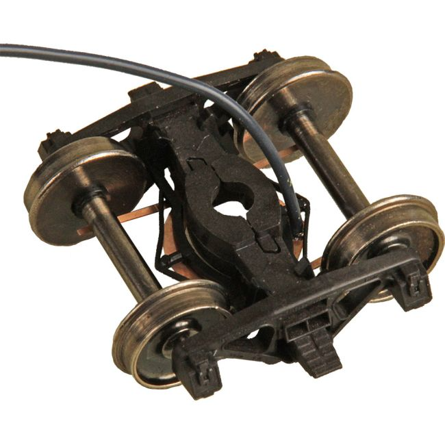 Kadee HO 590 - Bettendorf - AAR Electrical Pickup Self Centering Caboose Trucks with 33" Smooth Back Wheels - HGC