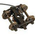 Kadee HO 590 - Bettendorf - AAR Electrical Pickup Self Centering Caboose Trucks with 33" Smooth Back Wheels - HGC