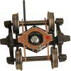 Kadee HO 593 - Bettendorf - Arch Bar Electrical Pickup Self Centering Caboose Trucks with 33" Smooth Back Wheels - HGC