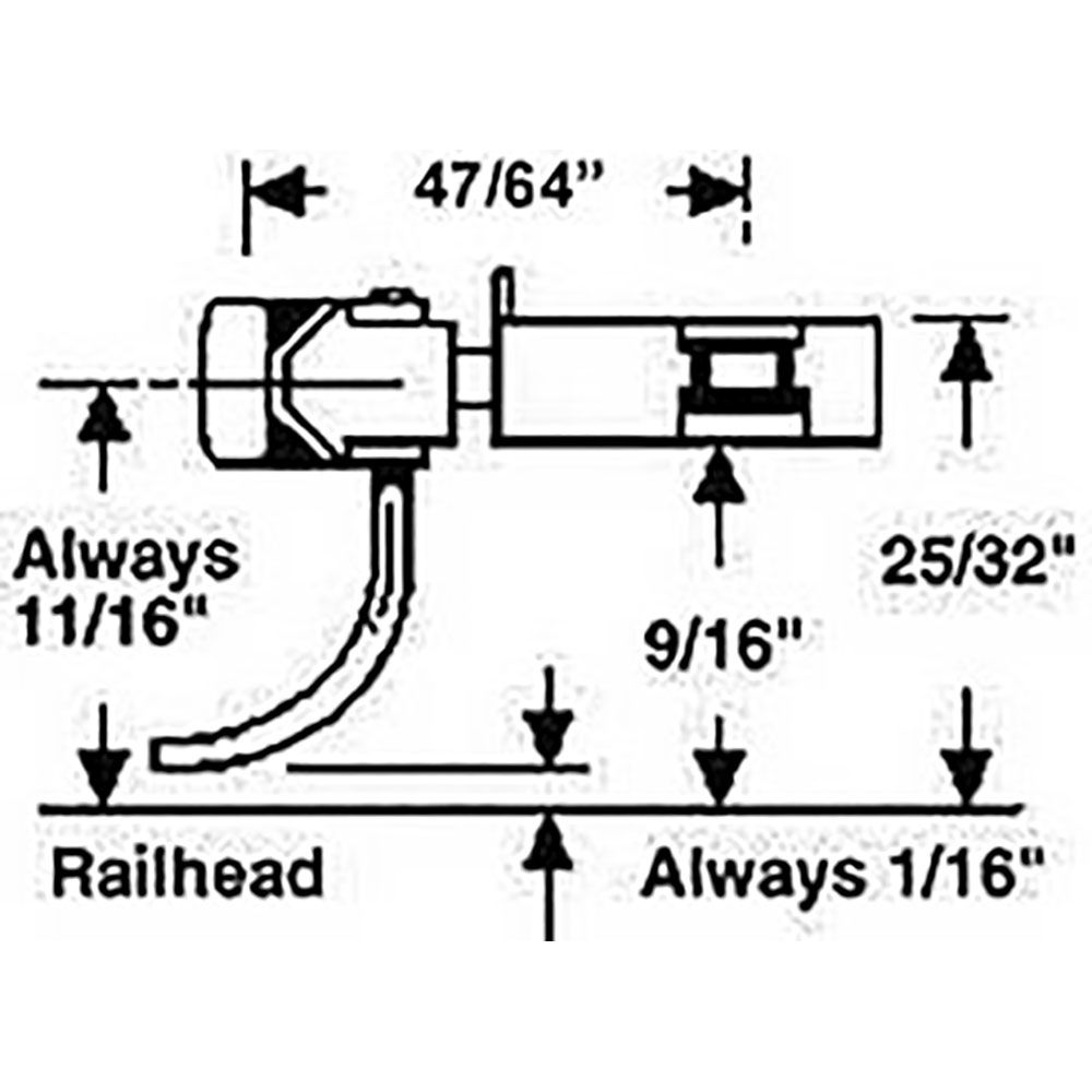 Kadee 743 - Type E - Short Centerset Metal Couplers w/ Plastic Short Gearboxes