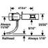 Kadee 743 - Type E - Short Centerset Metal Couplers w/ Plastic Short Gearboxes