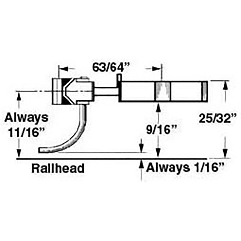 Kadee 746 - Type E - Long Centerset Metal Couplers w/ Plastic Gearboxes