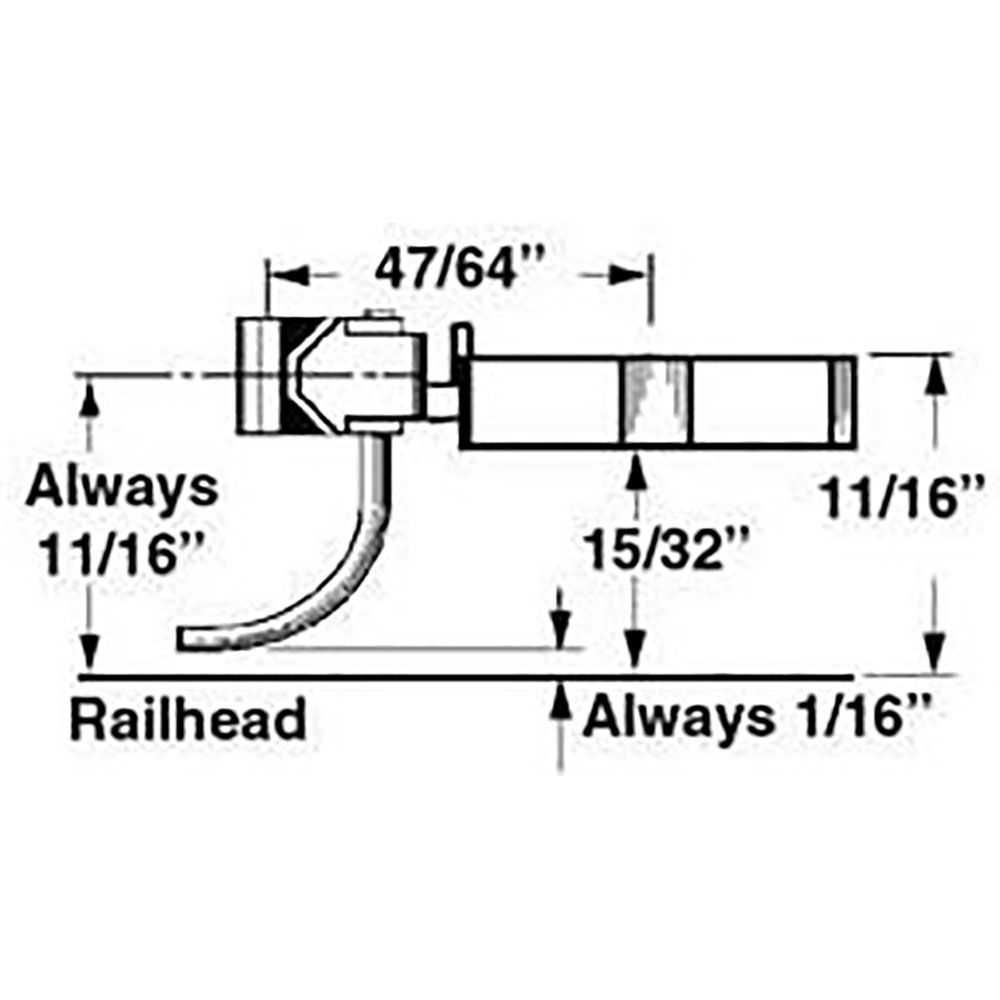 Kadee 747 - Type E - Medium Underset Metal Couplers w/ Plastic Gearboxes