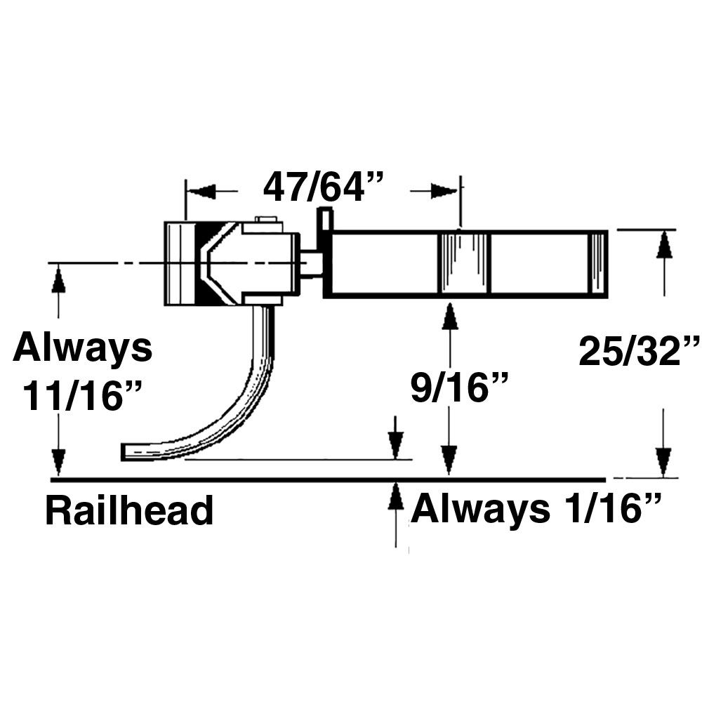 Kadee 801 - Medium Centerset Plastic Couplers w/ Plastic Gearboxes (Boxcar Red)