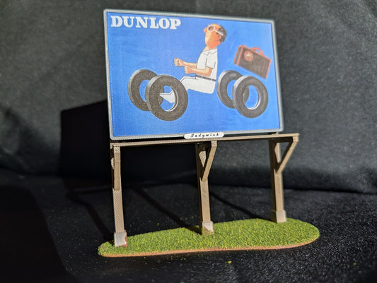 Sedgwick O Scale Models 010-DUN - Roadside Billboards "Dunlop"