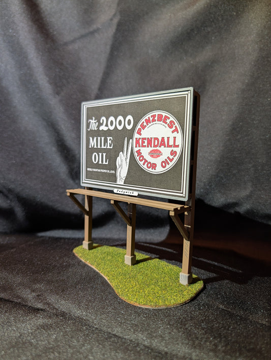 Sedgwick O Scale Models 010-KEN - Roadside Billboards "Kendall Motor Oil"