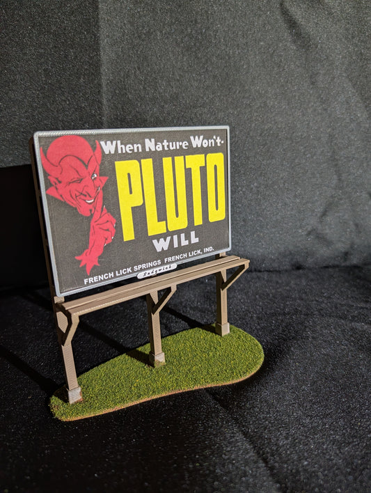 Sedgwick O Scale Models 010-PLU - Roadside Billboards "Pluto Water"
