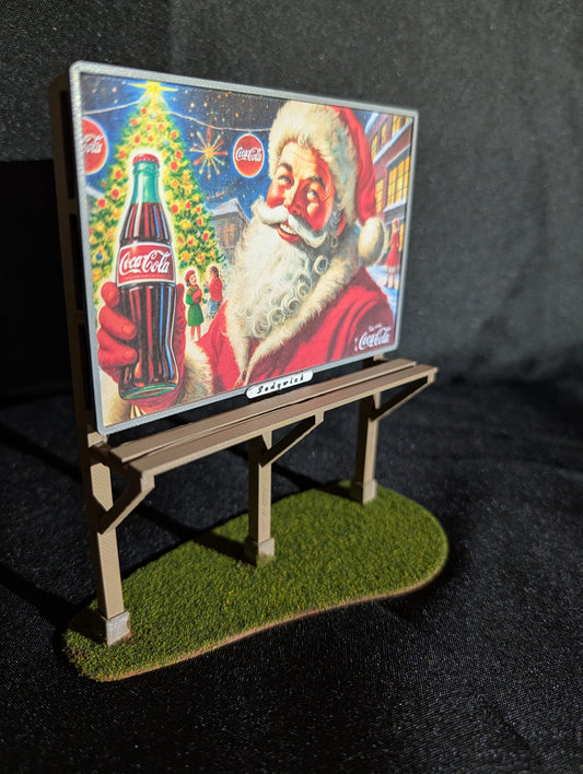 Sedgwick O Scale Models 010-SAN - Roadside Billboards "Santa w/ a Coke"