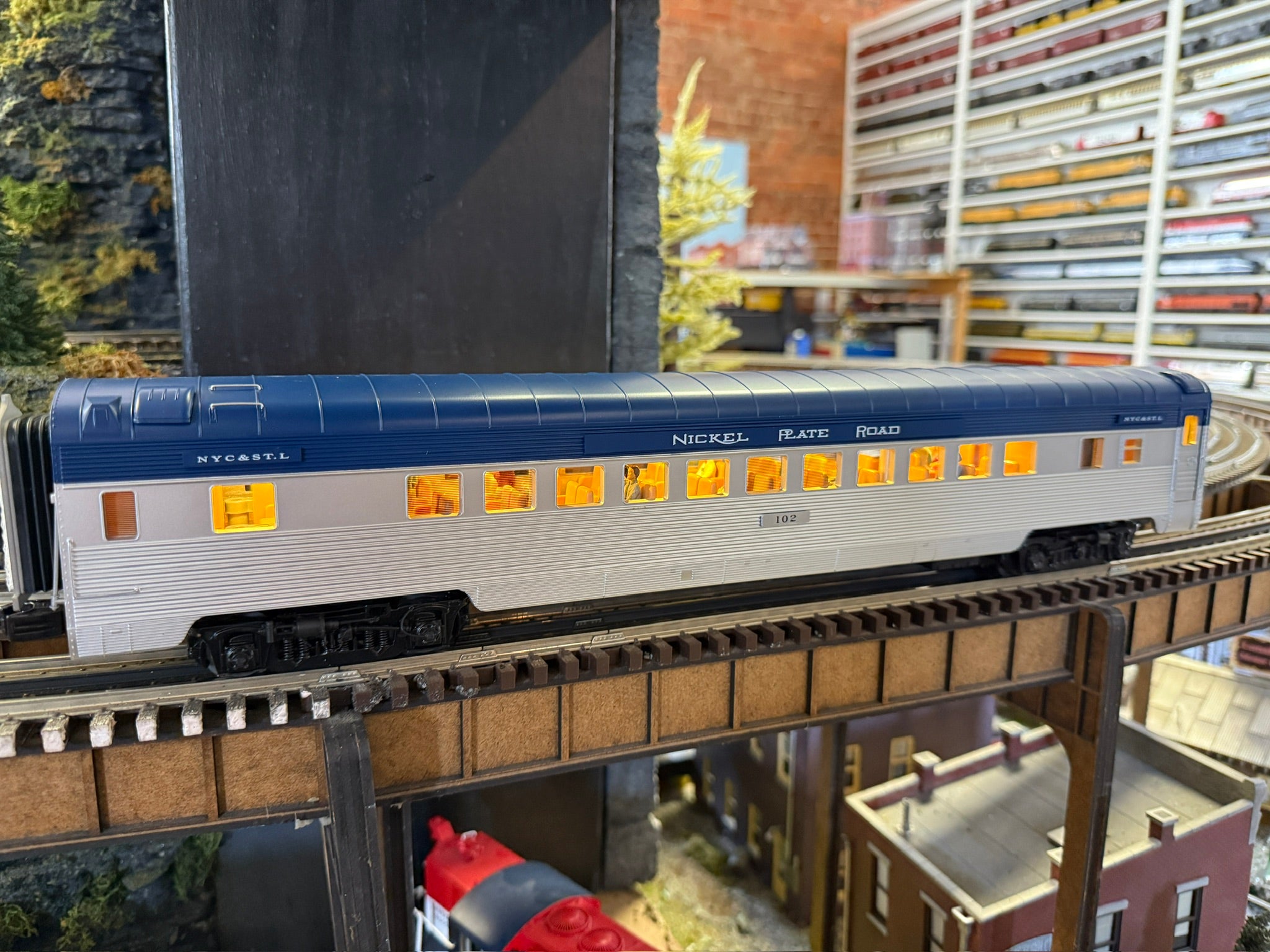 Atlas O 3001597S - 70' Streamlined Coach Passenger Set "Nickel Plate Road" (4-Car) - Custom Run for MrMuffin'sTrains